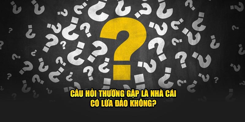 Câu hỏi thường gặp là nhà cái có lừa đảo không?